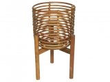 Vietnam rattan planter with feet